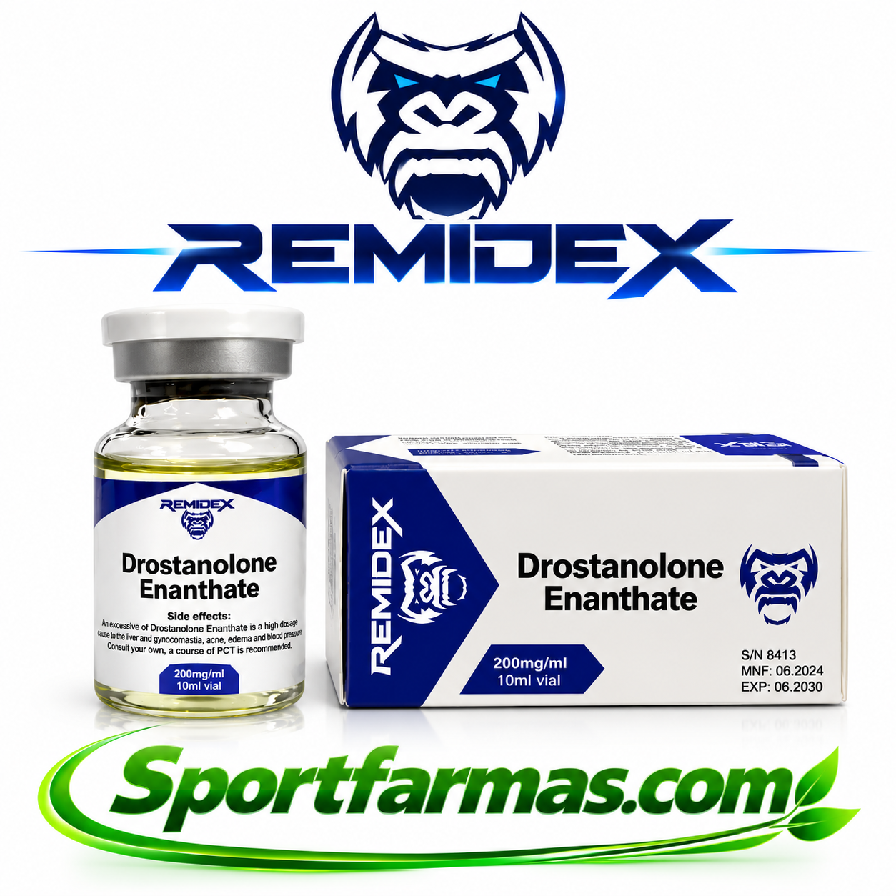 D6D2861A-8F20-47F6-AD60-C8708C8B2B92 Masteron Enanthate(DROSTELONE) – მასტერონ ენანთატე 200 /10ml REMIDEX - Image 1